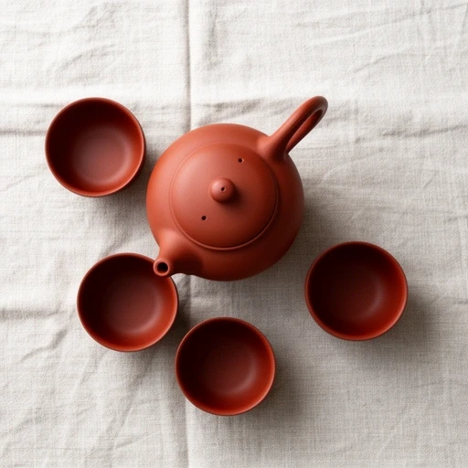 常滑焼 朱泥急須 茶器5点セット